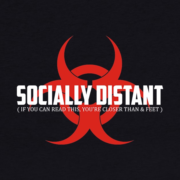 Socially Distant Tshirt by Red Line